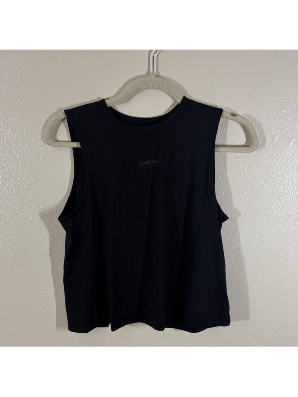 lululemon athletica Black Muscle Tank with High Neck